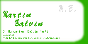 martin balvin business card